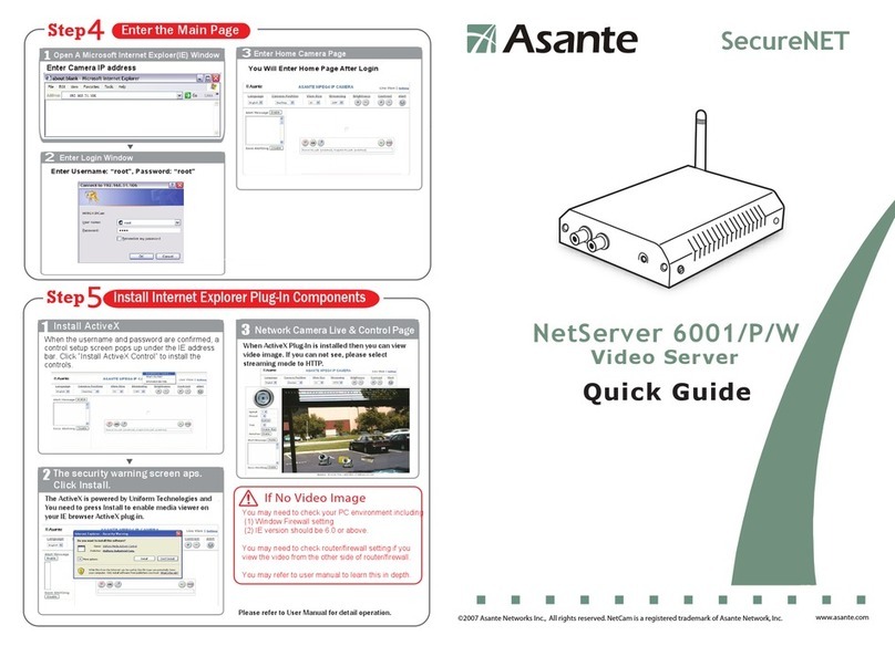 Asante NetServer 6001 quick guide