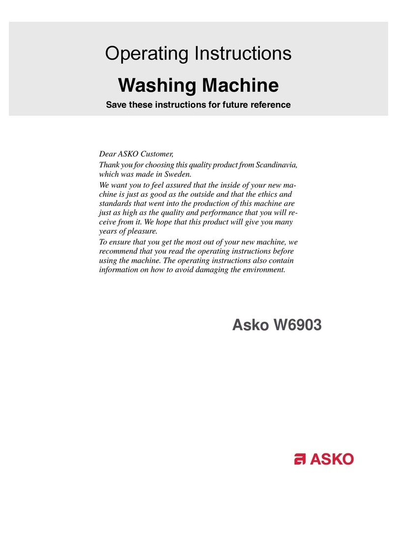 Asko W6903SS User manual