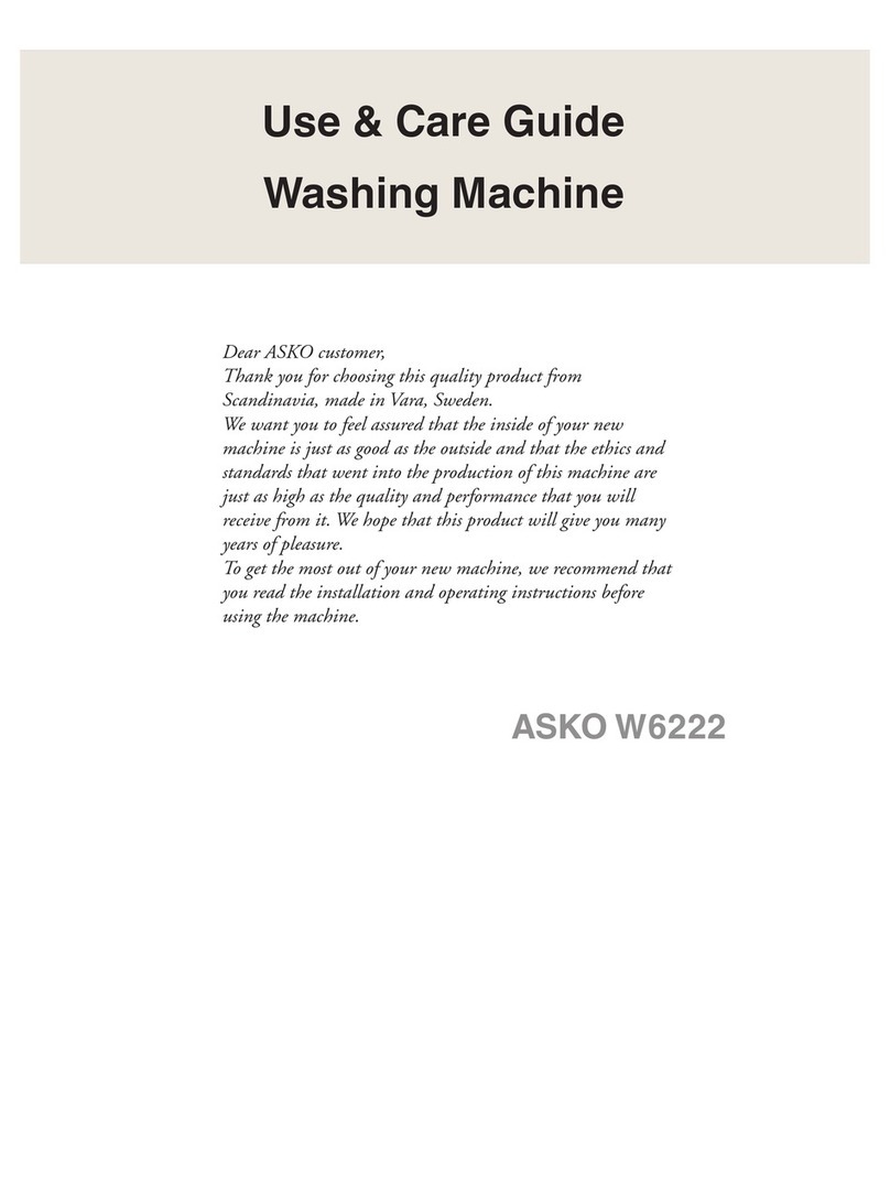 Asko W6222 User manual