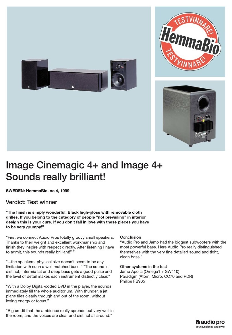 Audio Pro Image Series Image Cinemagic 4 plus Features