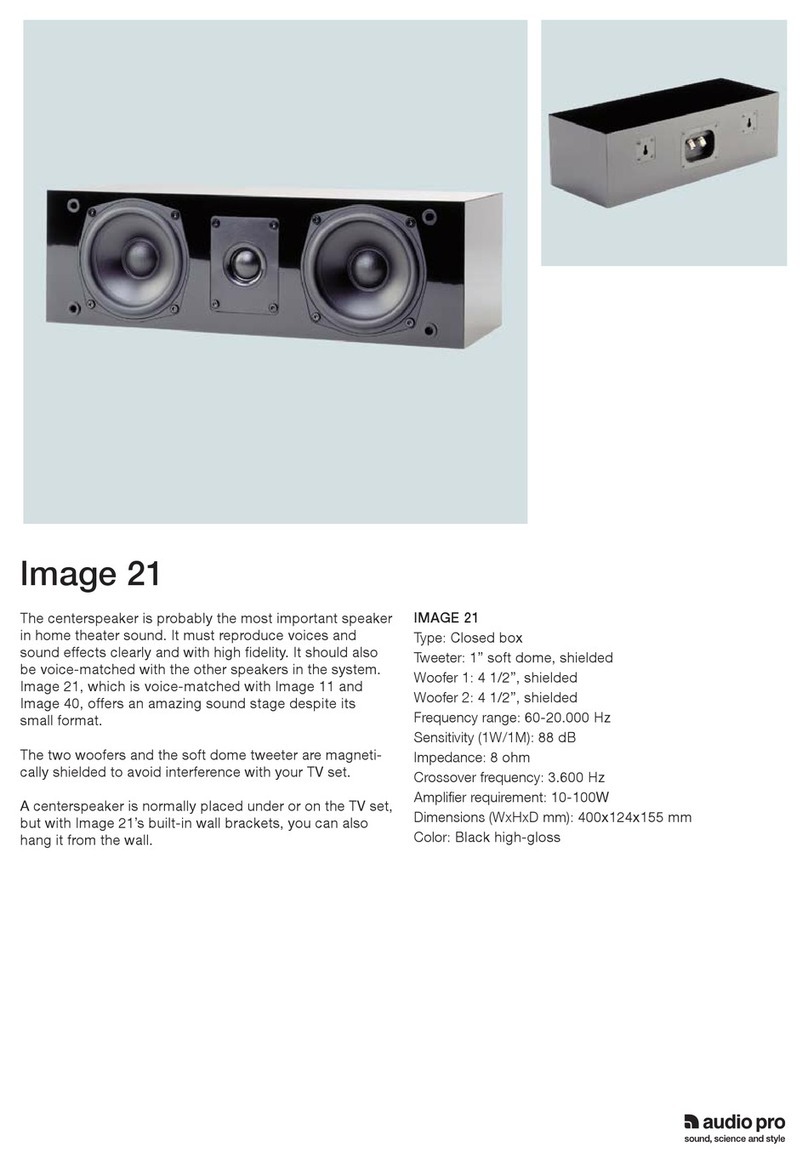 Audio Pro Image Series Image 21 Specifications