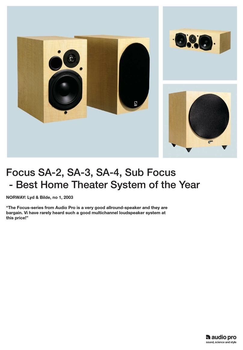 Audio Pro Focus SA-2 Features