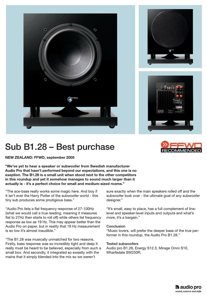 Audio Pro Image Series B1.28 User manual