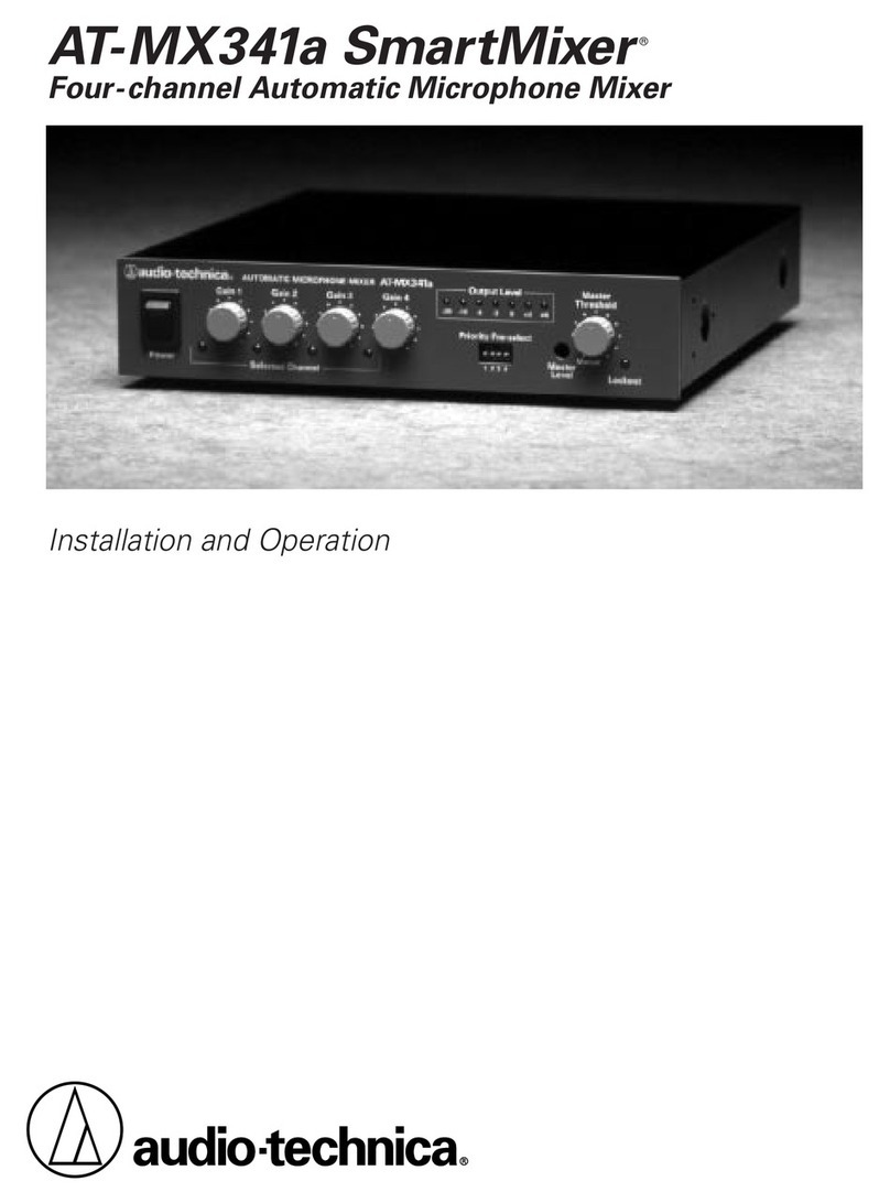 Audio Technica SmartMixer AT-MX341a Owner's manual