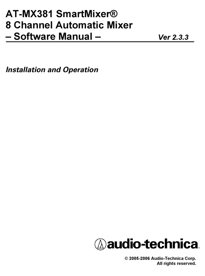Audio Technica SmartMixer AT-MX381 Software manual