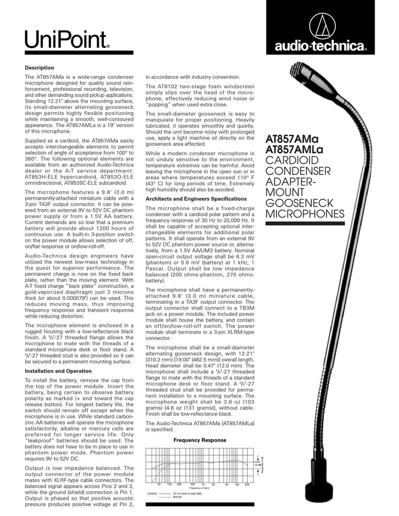 Audio Technica UniPoint AT857AMa Product information