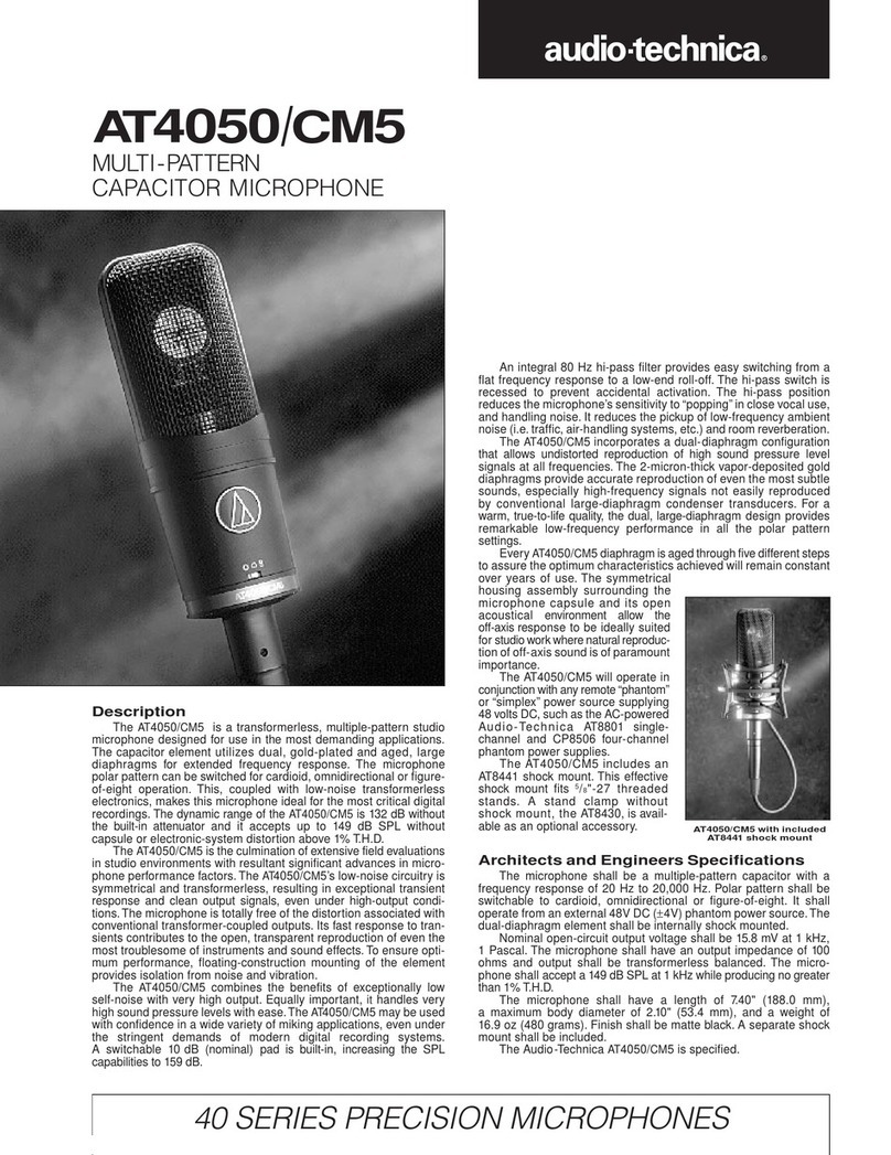 Audio Technica AT4050 User manual