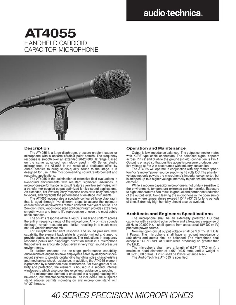 Audio Technica AT4055 Specifications