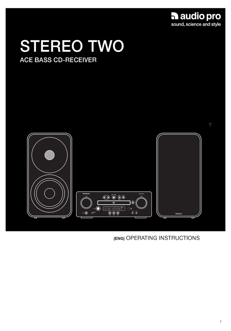 Audio Pro STEREO TWO User manual
