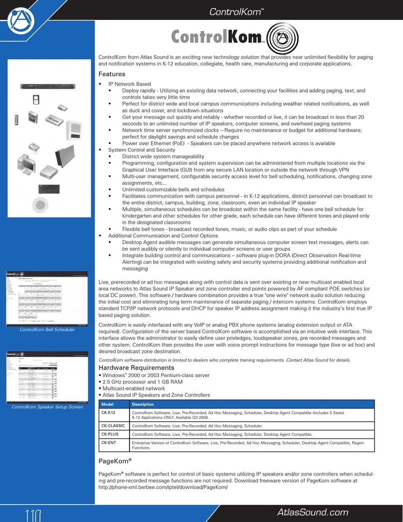 Atlas I128SYS User manual