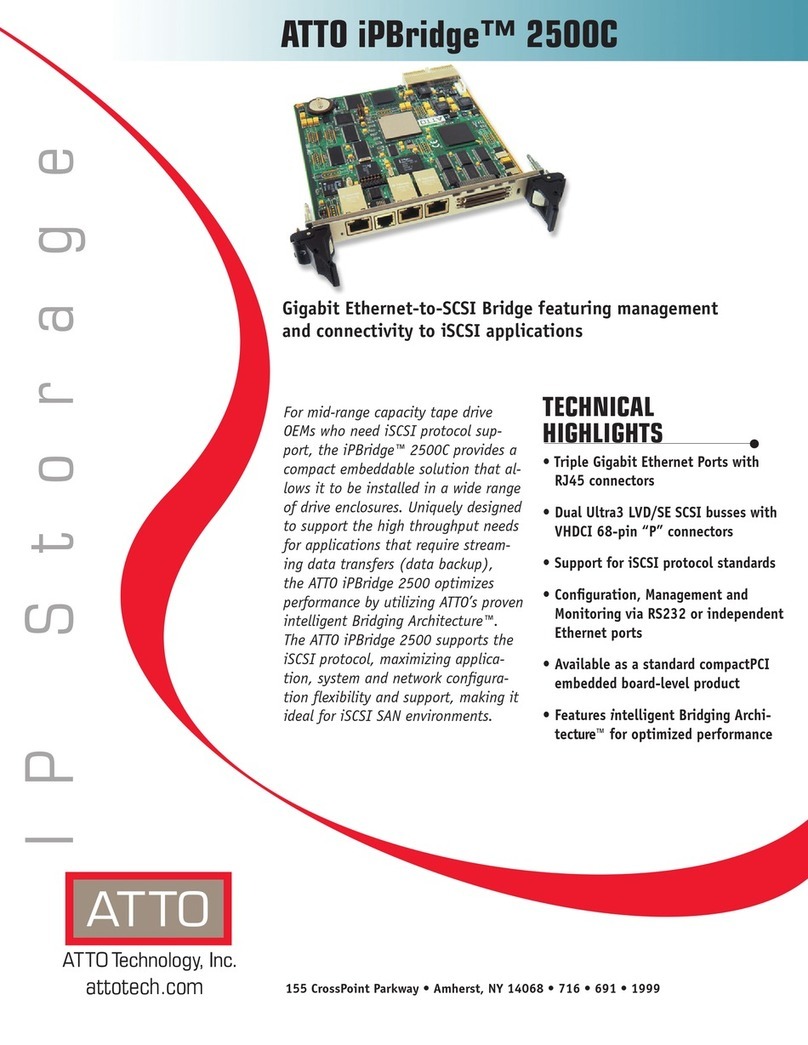 ATTO Technology iPBridge 2500C User manual