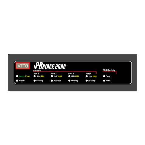 ATTO Technology iPBridge 2600 Installation and operation manual