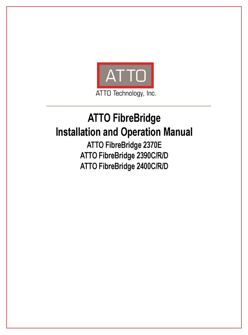 ATTO Technology FibreBridge 2370E User manual ATTO Technology FibreBridge 2370E User manual
