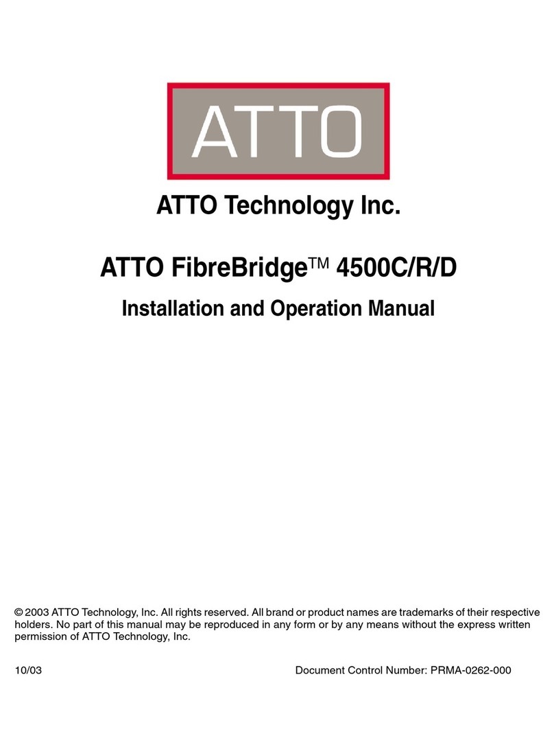 ATTO Technology FibreBridge 4500C User manual