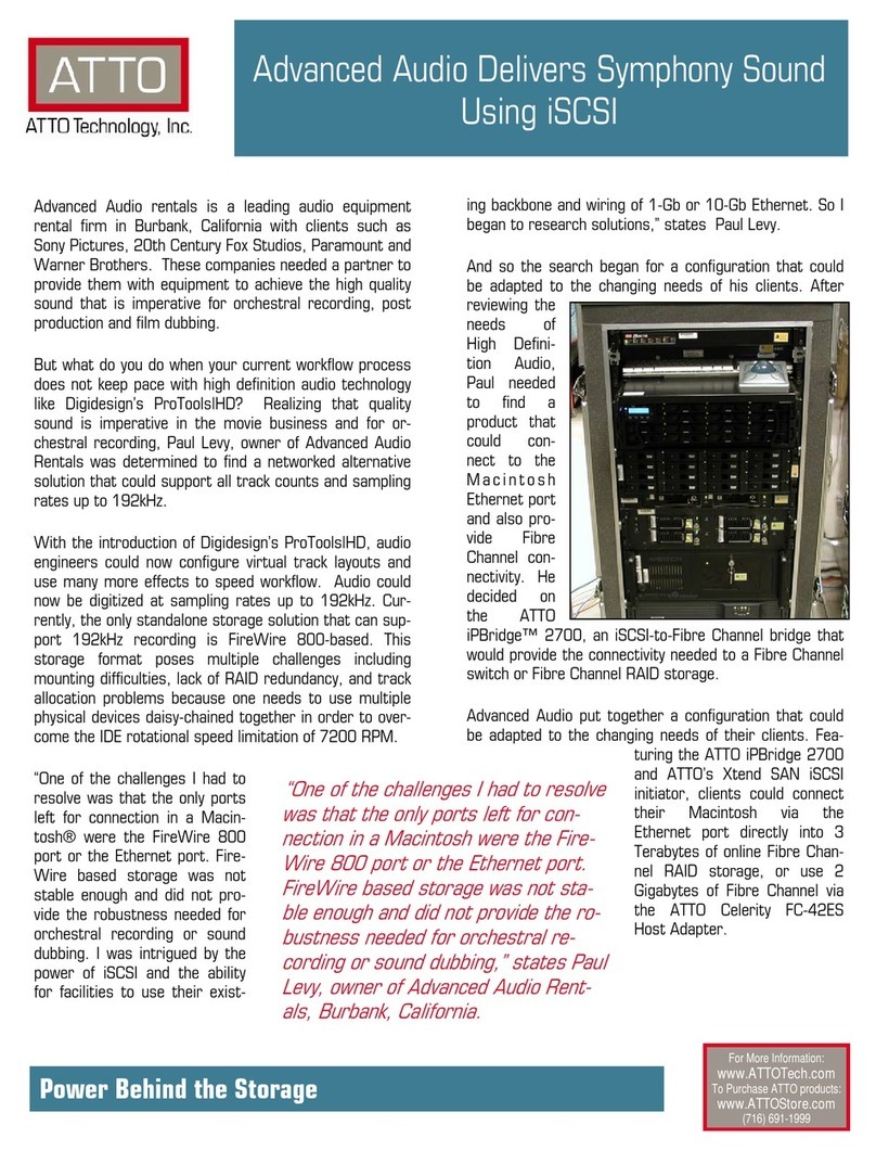 ATTO Technology ATTO Celerity FC-42ES User manual