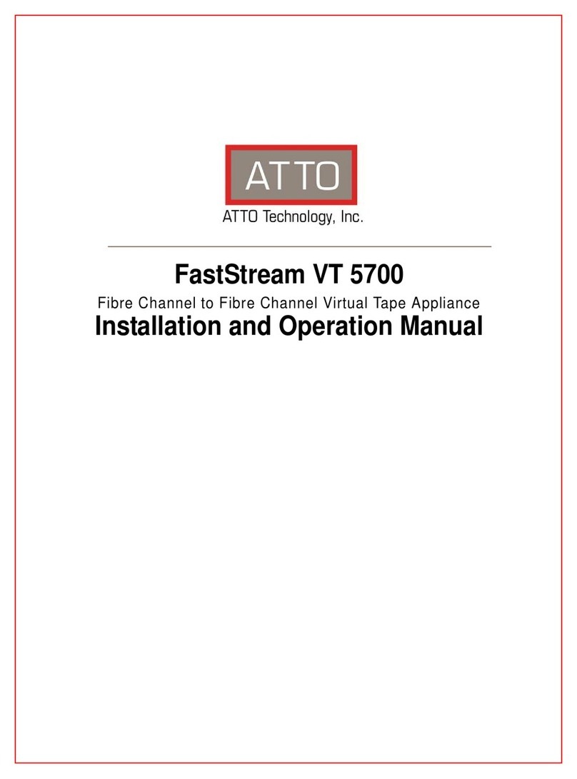 ATTO Technology FastStream VT 5700 Installation and operation manual