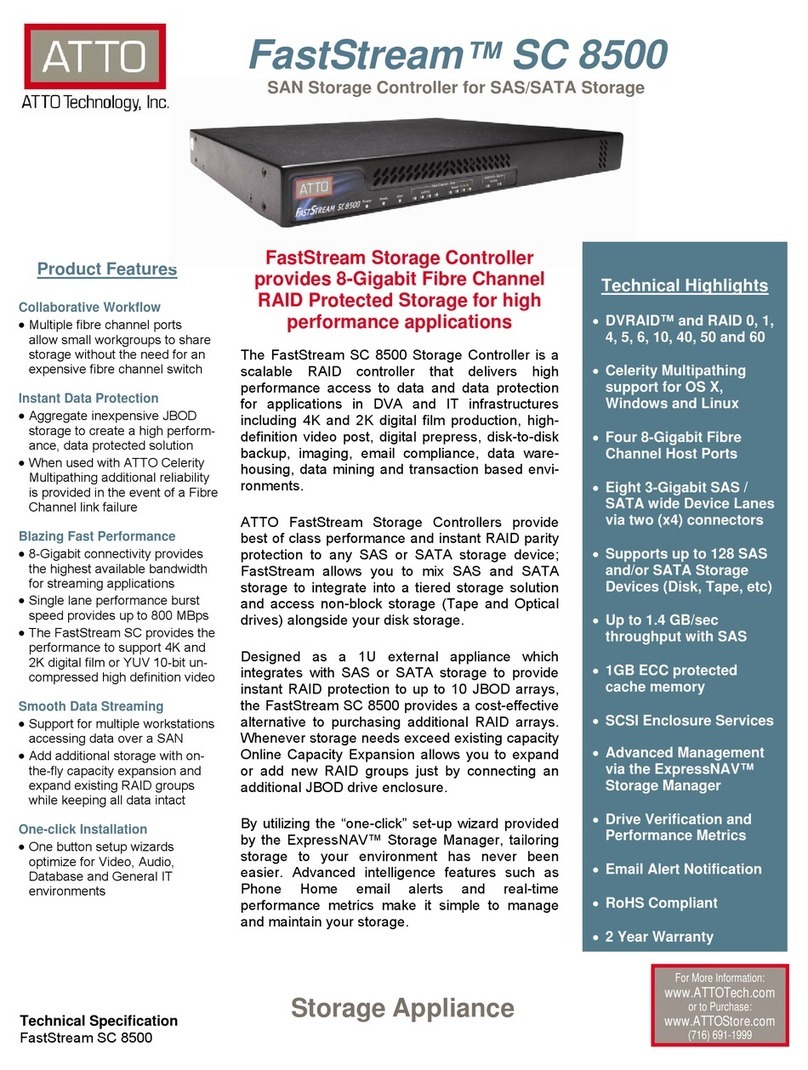ATTO Technology FastStream SC 8500 Specifications