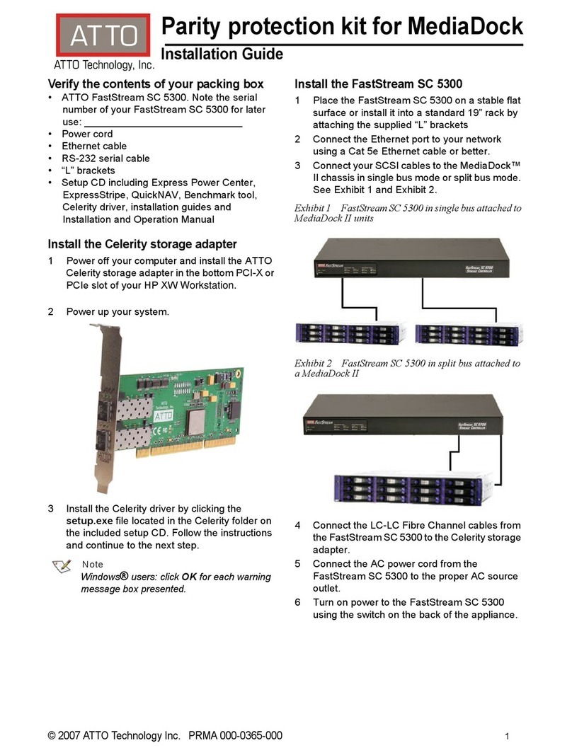 ATTO Technology FastStream SC 5300 User manual