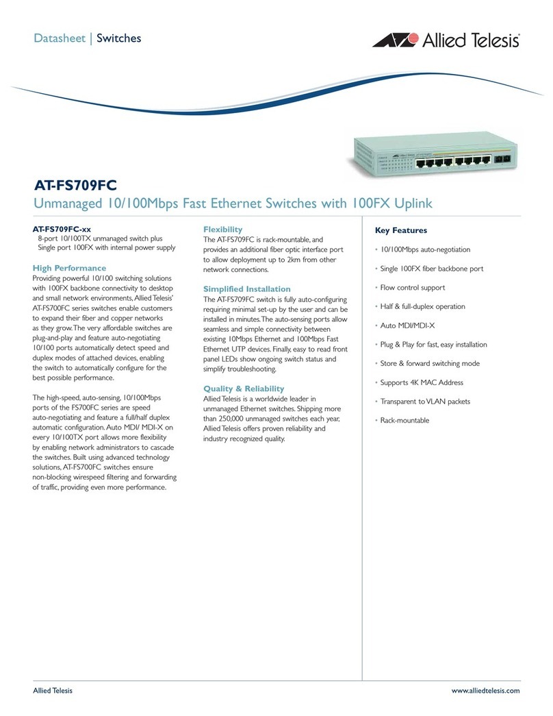 Allied Telesis AT-FS709FC datasheet
