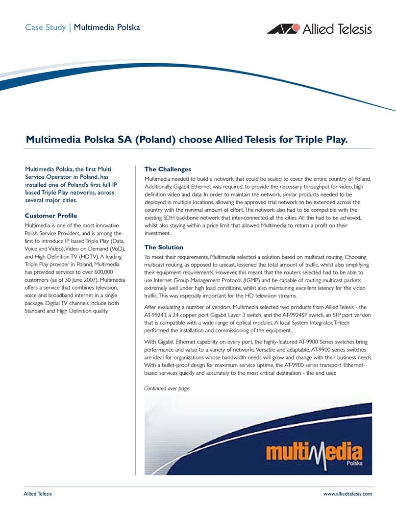 Allied Telesis AT-9924SP User manual