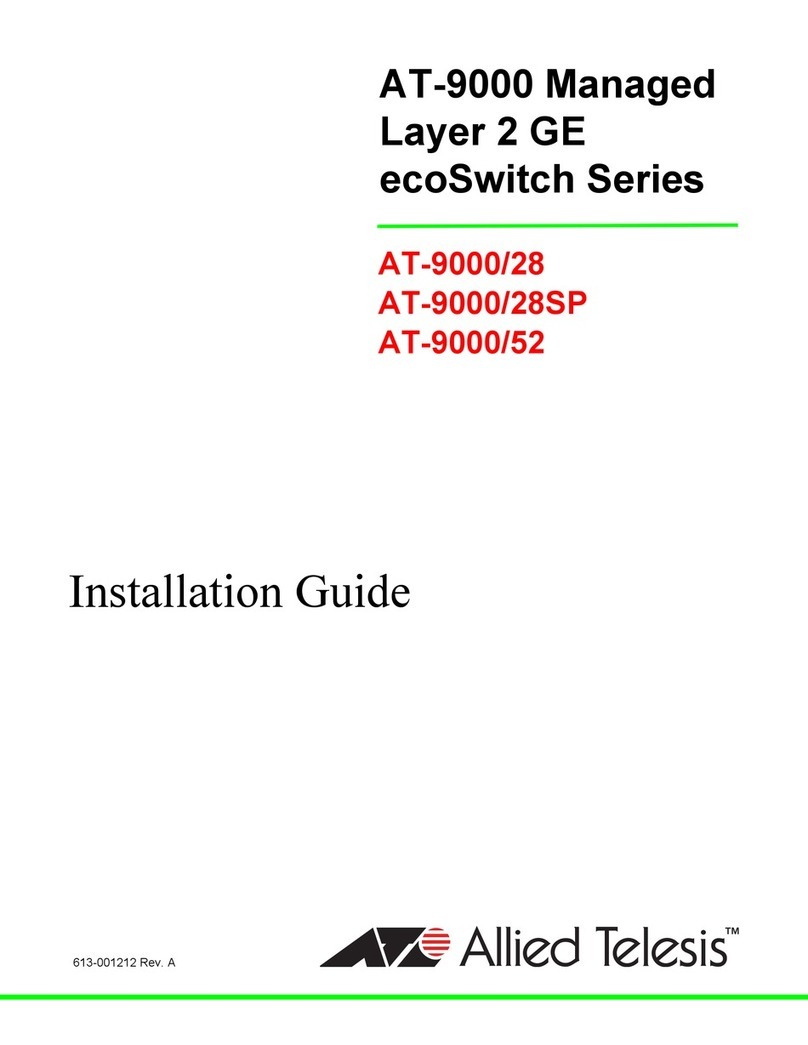 Allied Telesis AT-9000/28 installation guide