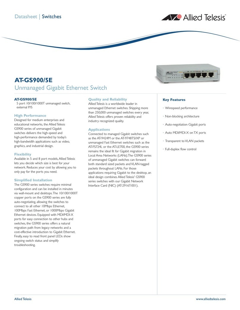 Allied Telesis AT-FS724L User manual Allied Telesis AT-FS724L User manual