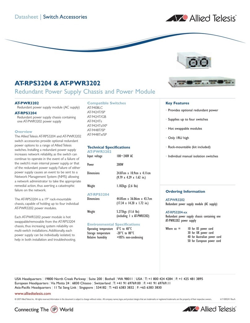 Allied Telesis AT-9408LC/SP Series User manual