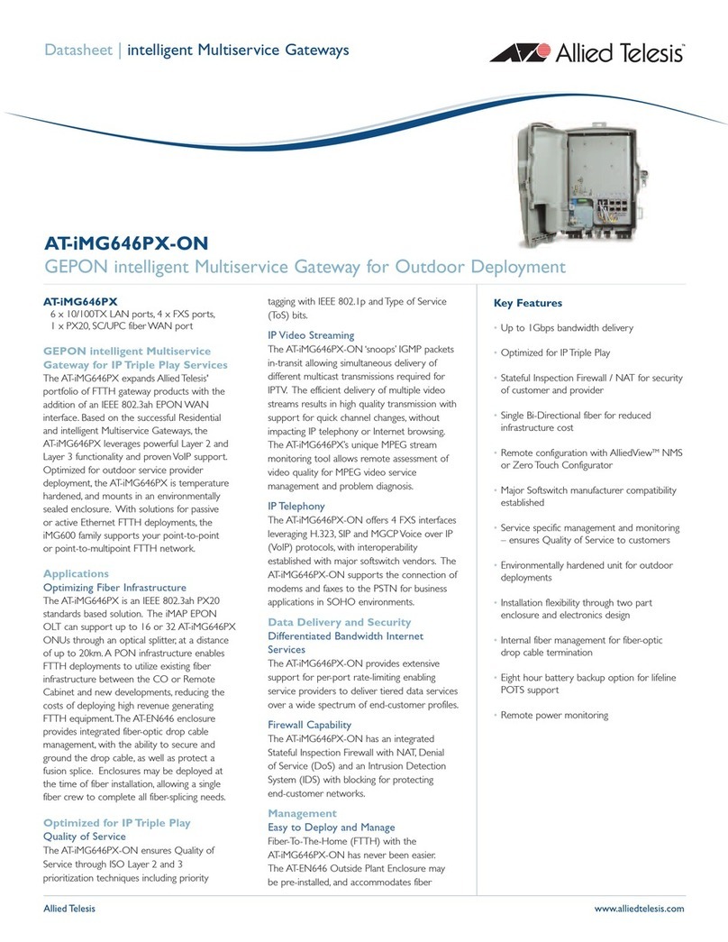 Allied Telesis AT-iMG646PX-ON Specifications