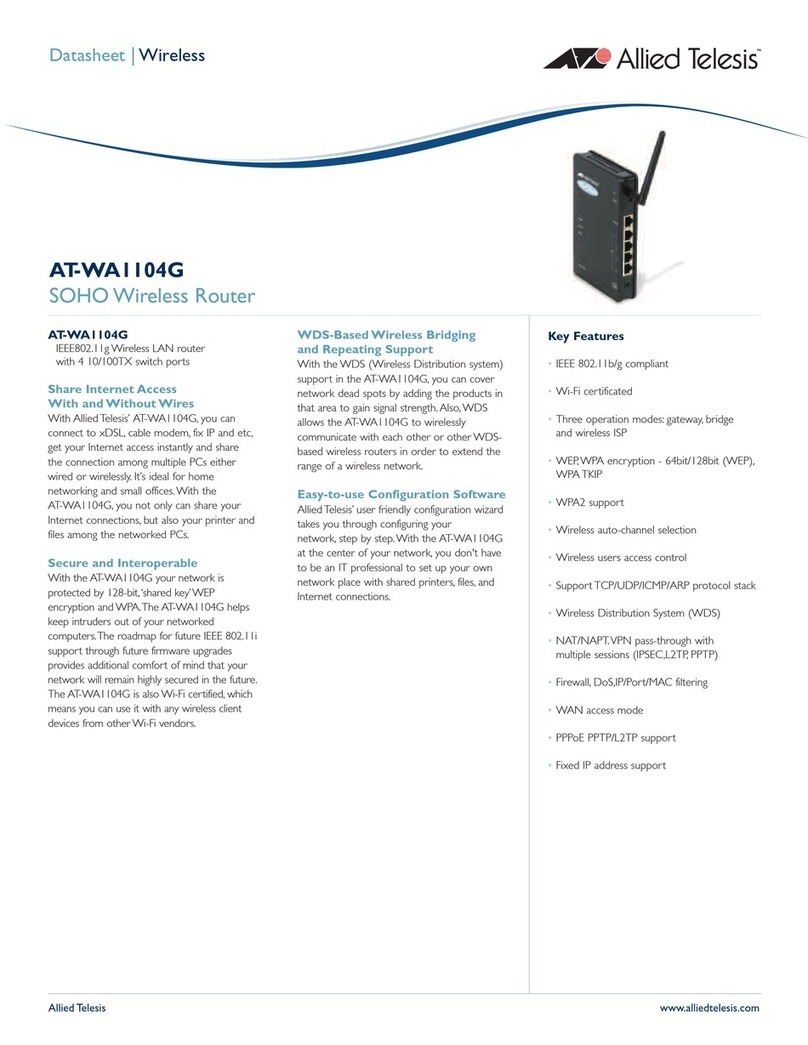 Allied Telesis AT-WA1104G Specifications