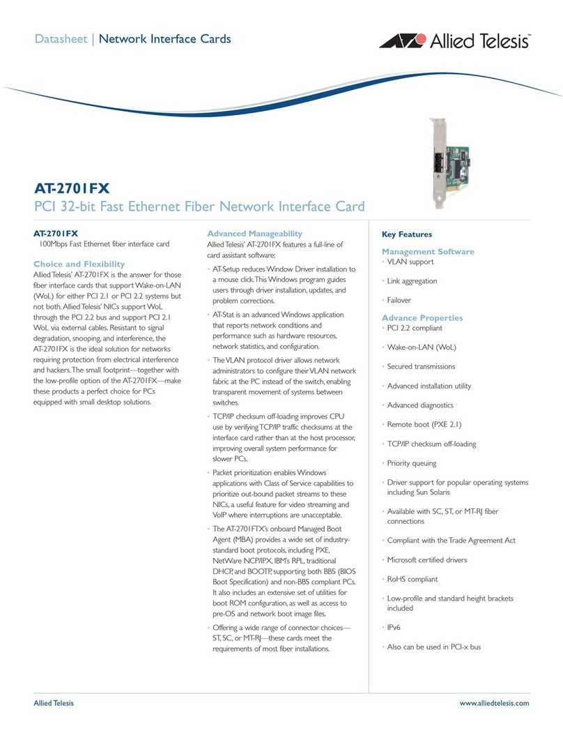 Allied Telesis AT-2701FX datasheet