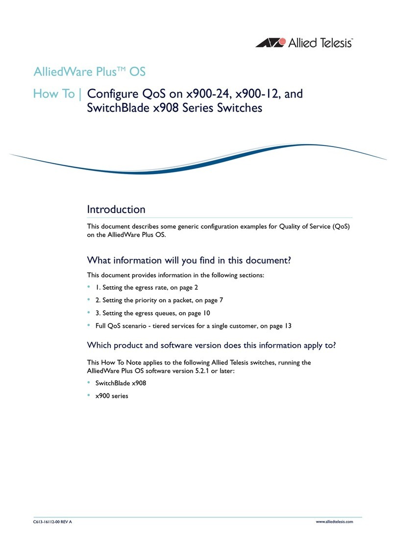 Allied Telesis Switchblade AT-x900-12 Software configuration guide