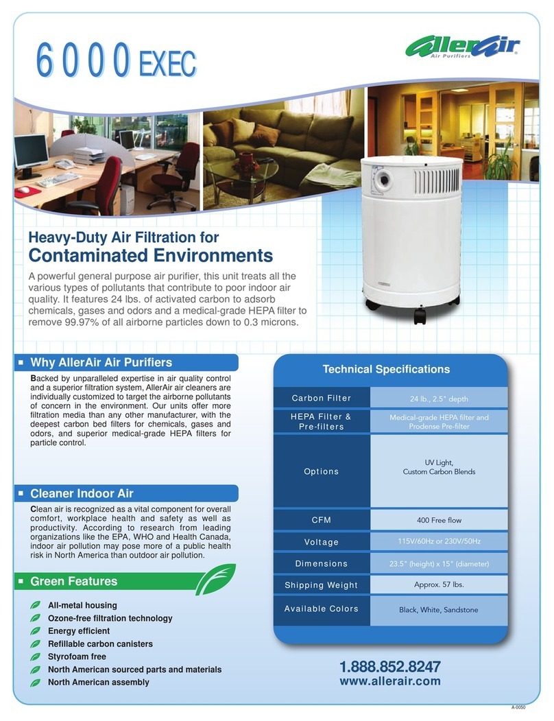 AllerAir 6000 Exec Technical specifications
