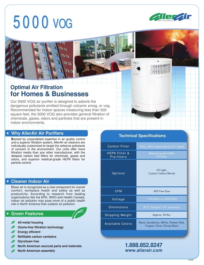 AllerAir 5000 VOG Technical specifications