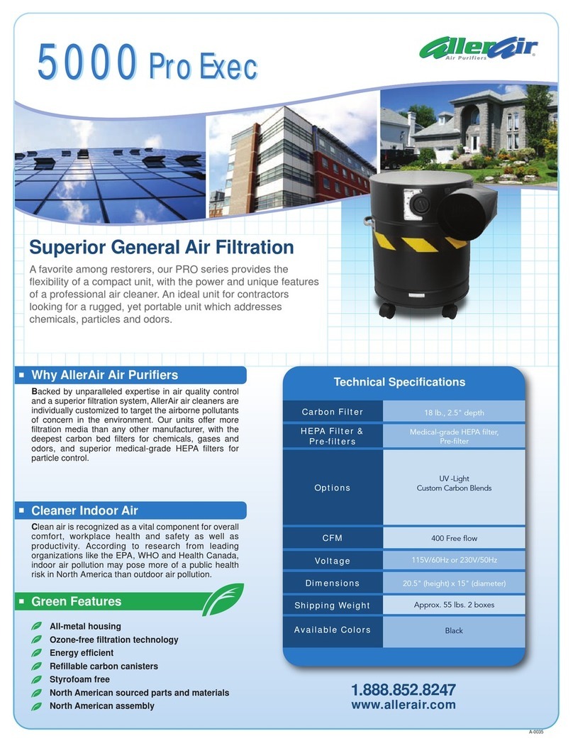 AllerAir 5000 Pro Exec Technical specifications