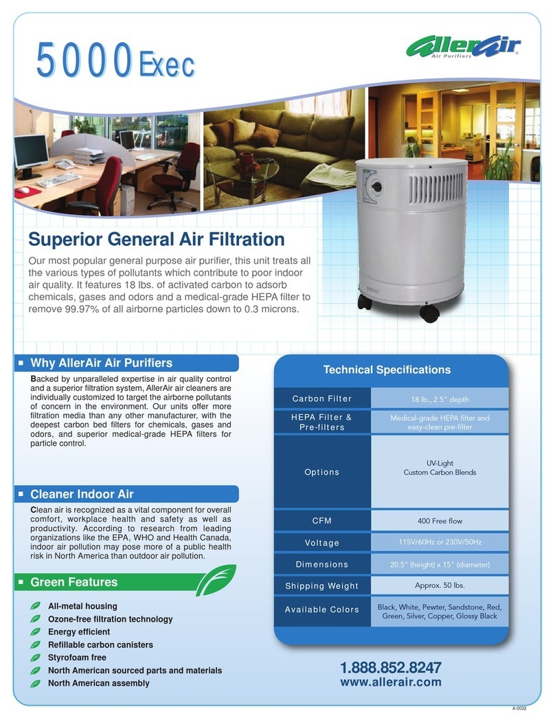 AllerAir 5000 Exec Technical specifications