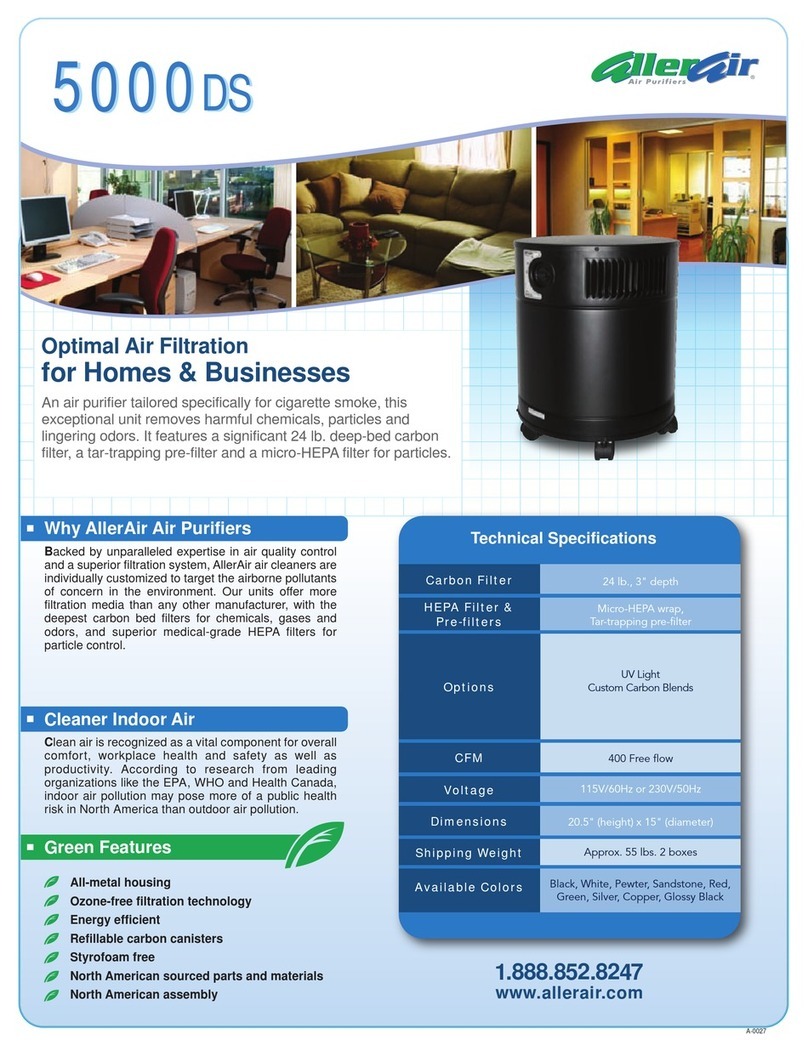 AllerAir 5000 DS Technical specifications