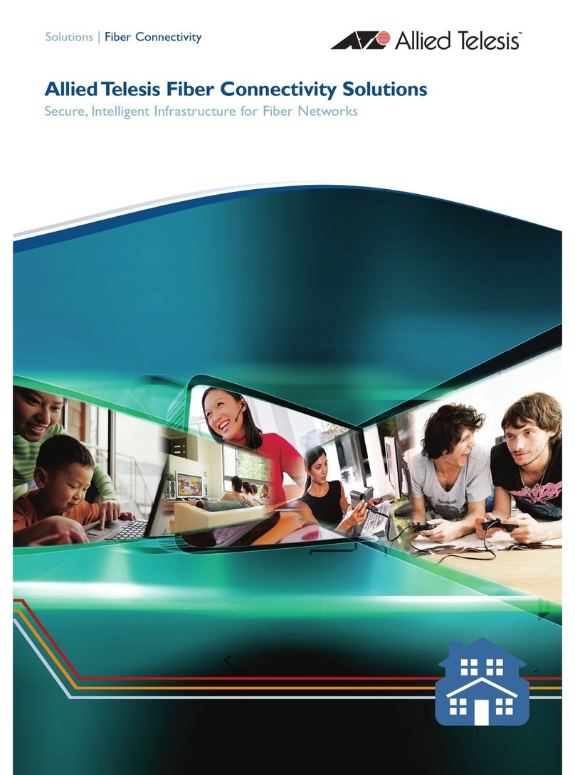 Allied Telesis AT-8516F/SC Series User manual Allied Telesis AT-8516F/SC Series User manual