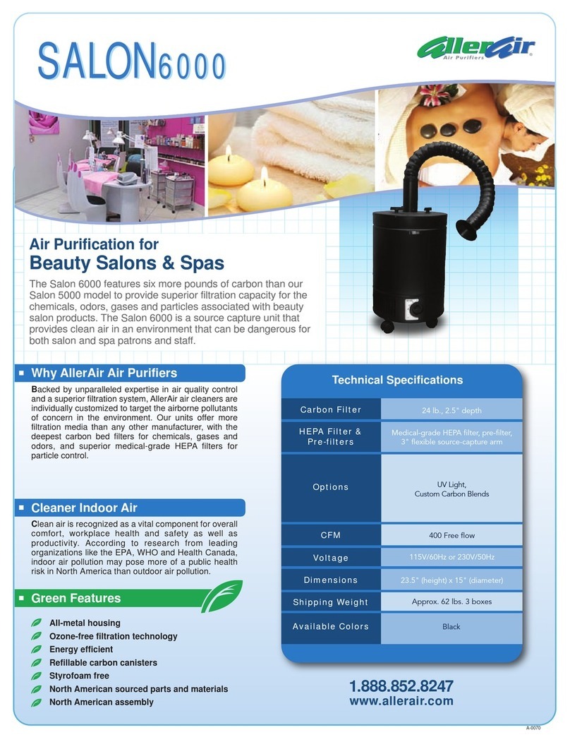 AllerAir Salon 6000 Technical specifications