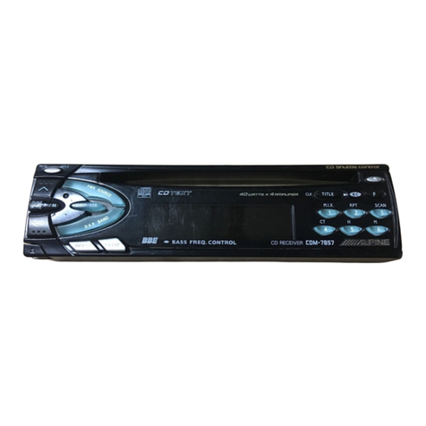 Alpine CDE-7853 User manual