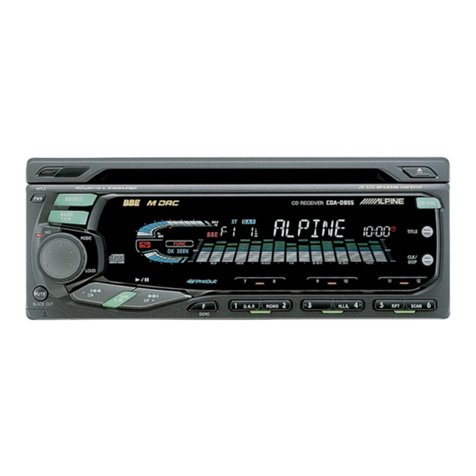 Alpine CDA-D852 User manual