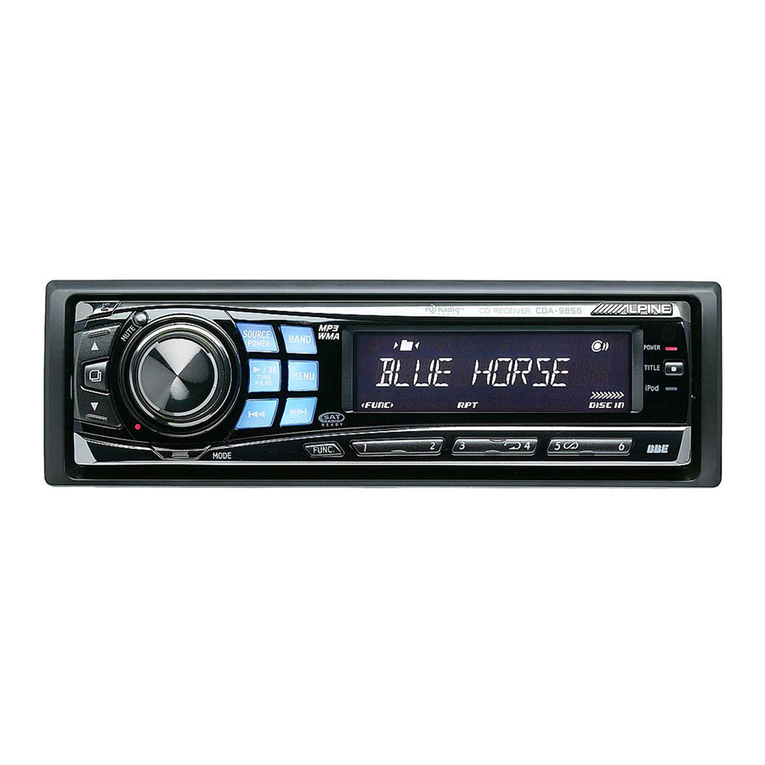 Alpine CDA-9856 owner's manual