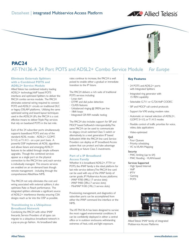 Allied Telesis AT-TN136-A User manual