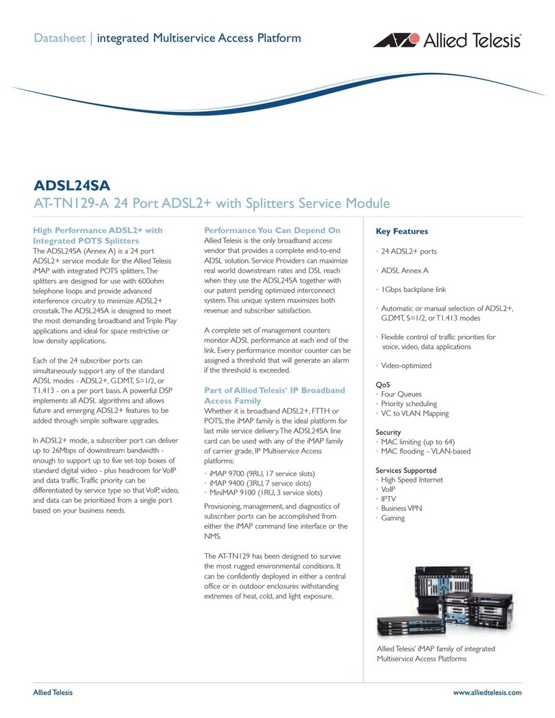 Allied Telesis AT-TN129-A User manual