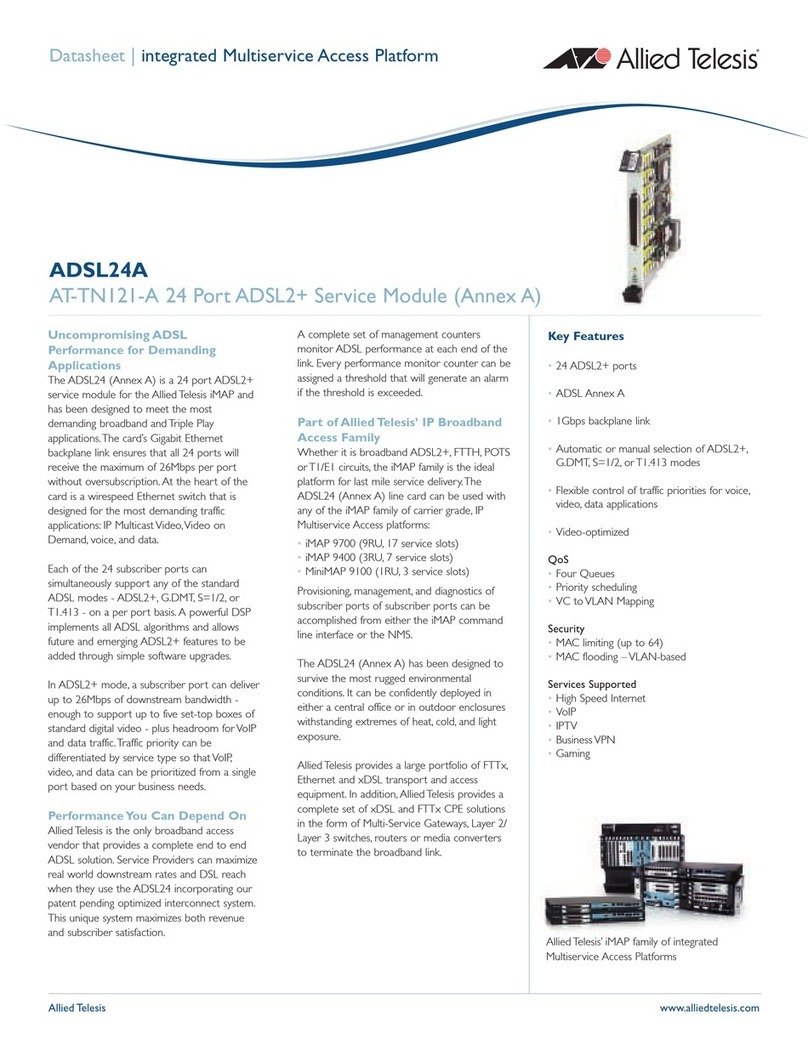 Allied Telesis AT-TN121-A Specifications