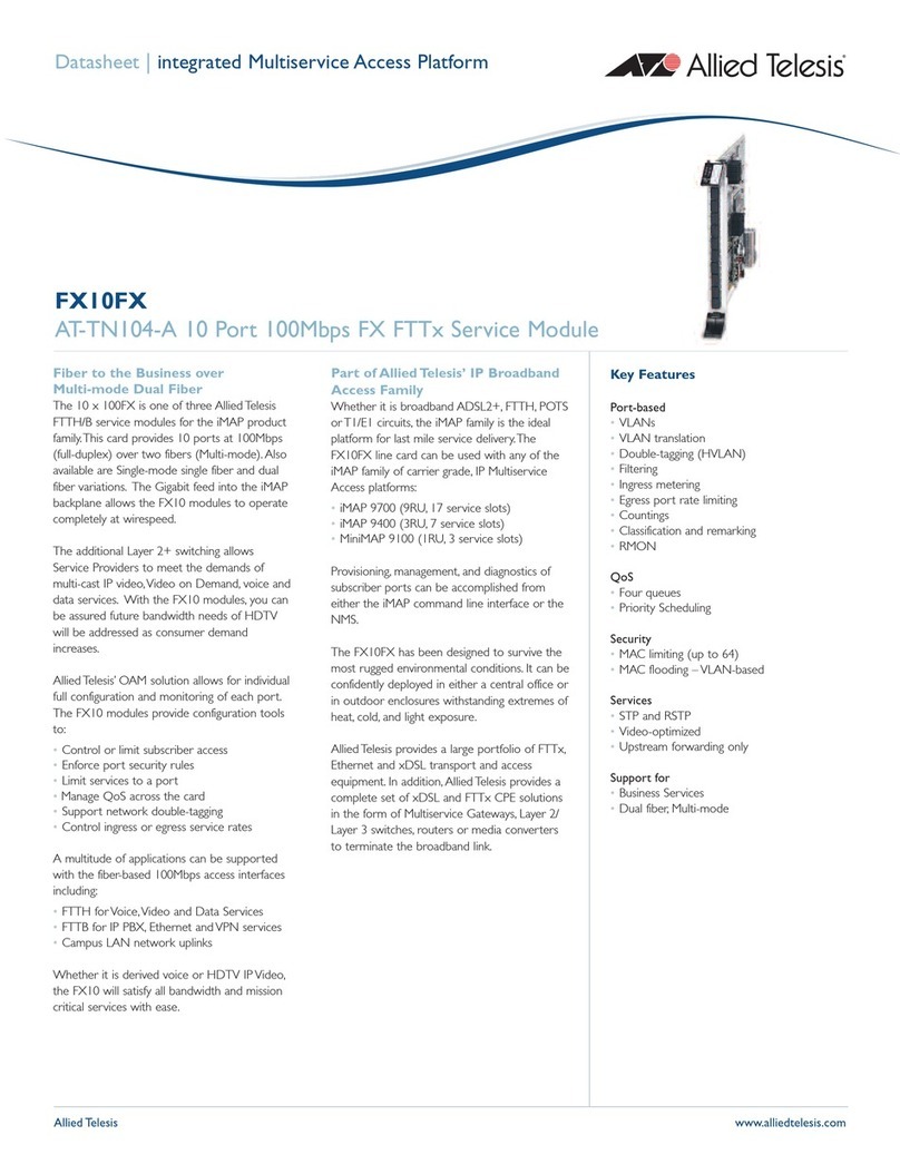 Allied Telesis AT-TN104-A User manual