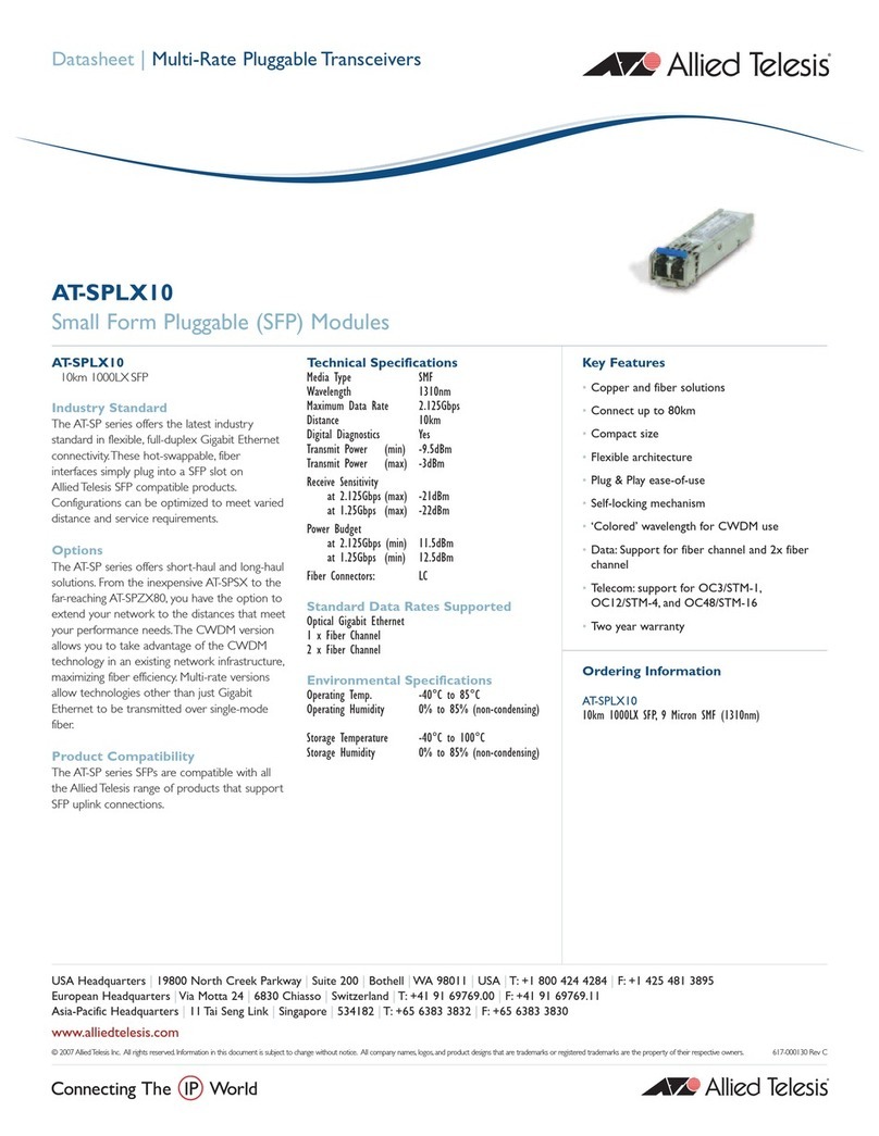 Allied Telesis AT-SPLX10 specification