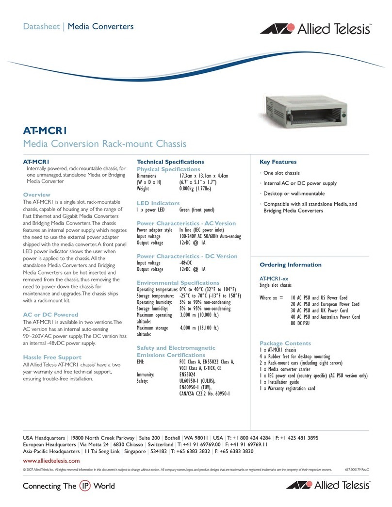 Allied Telesis AT-MCR1 specification