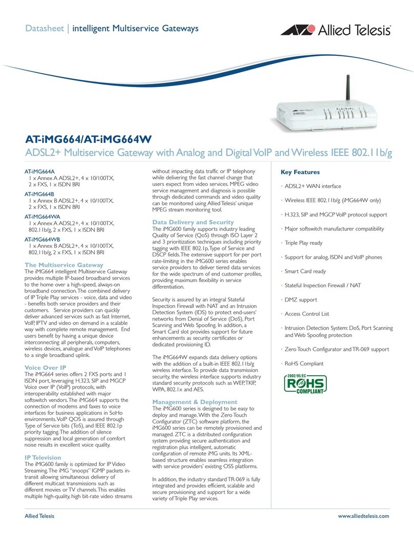 Allied Telesis AT-iMG664A User manual