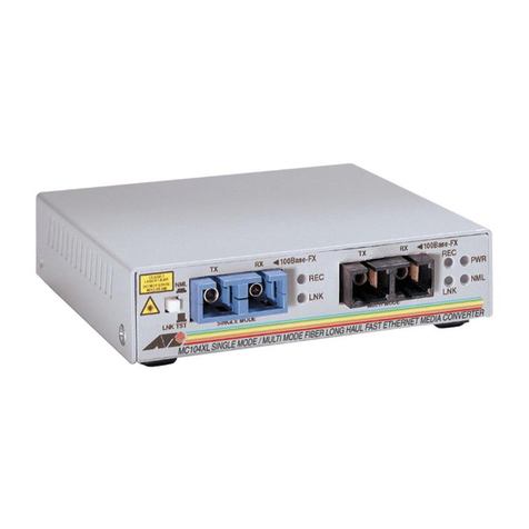 Allied Telesis AT-MC104XL User manual