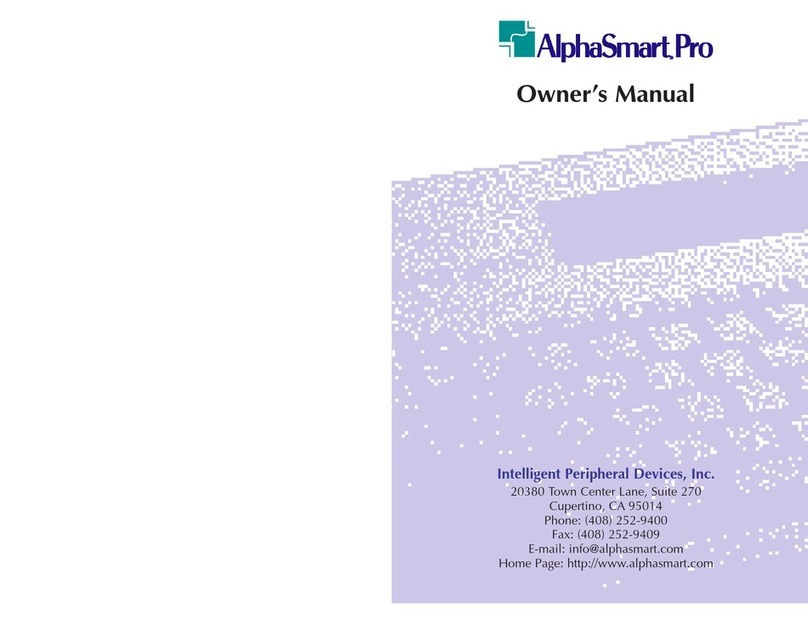 Alphasmart AS Pro owner's manual